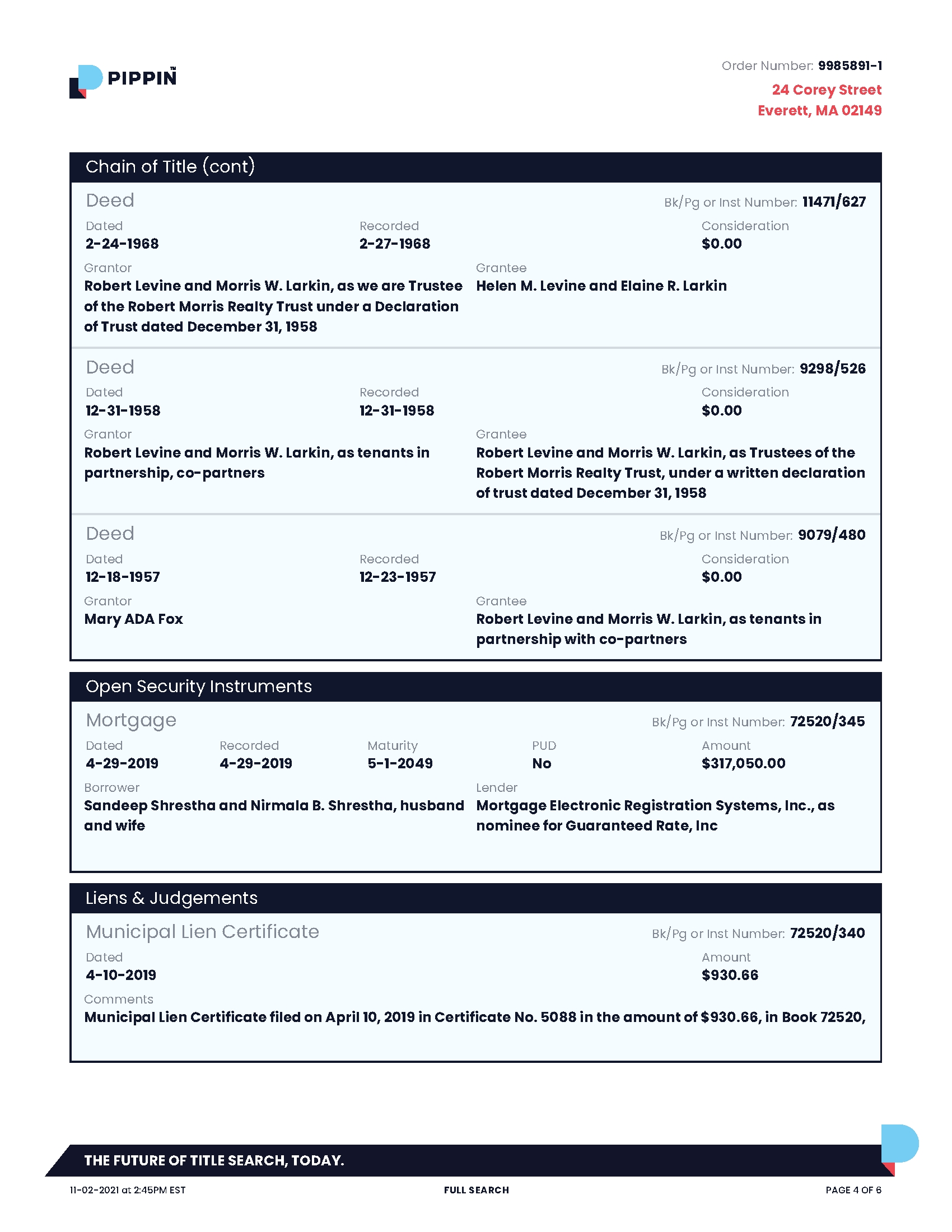 Pippin Title Search Report (Page 4)