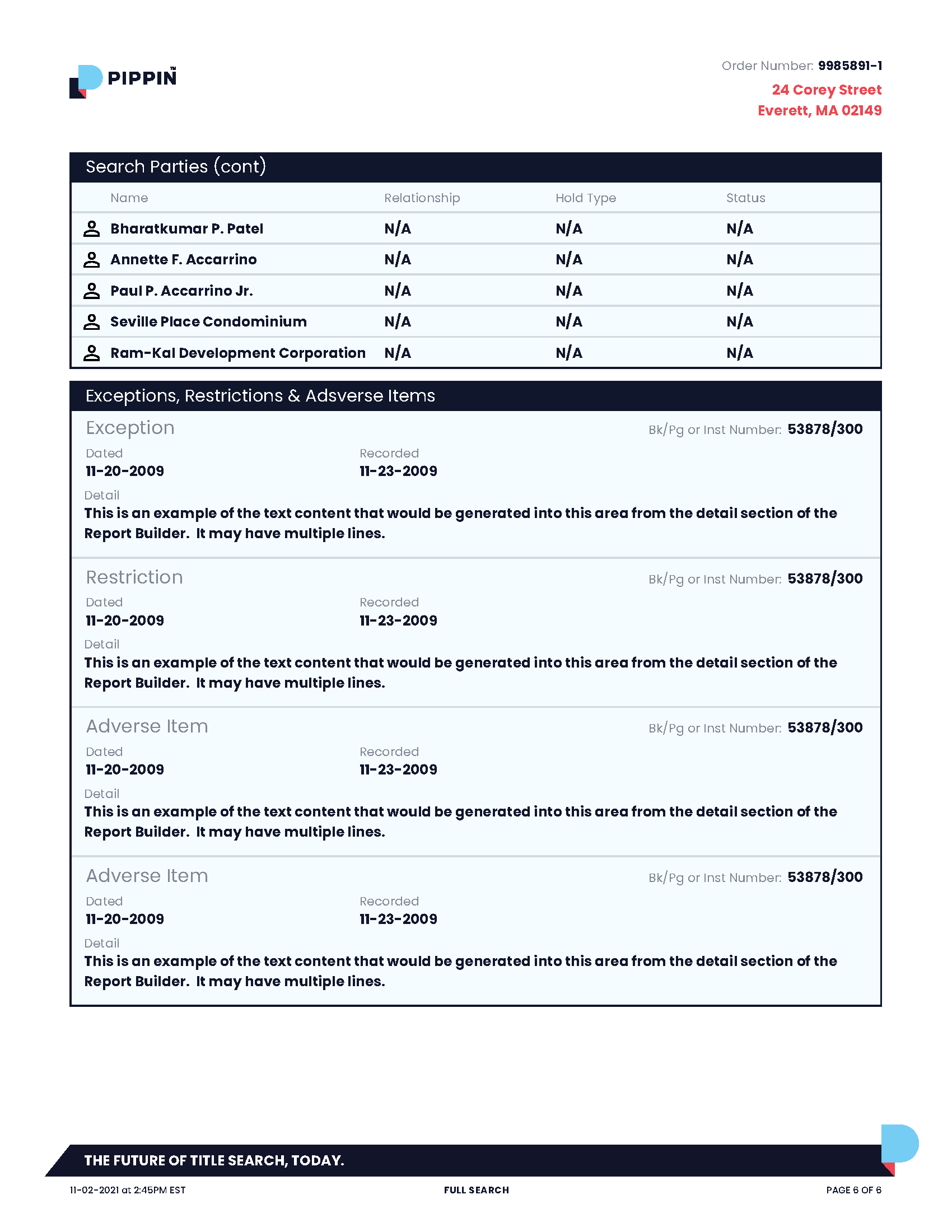 Pippin Title Search Report (Page 6)